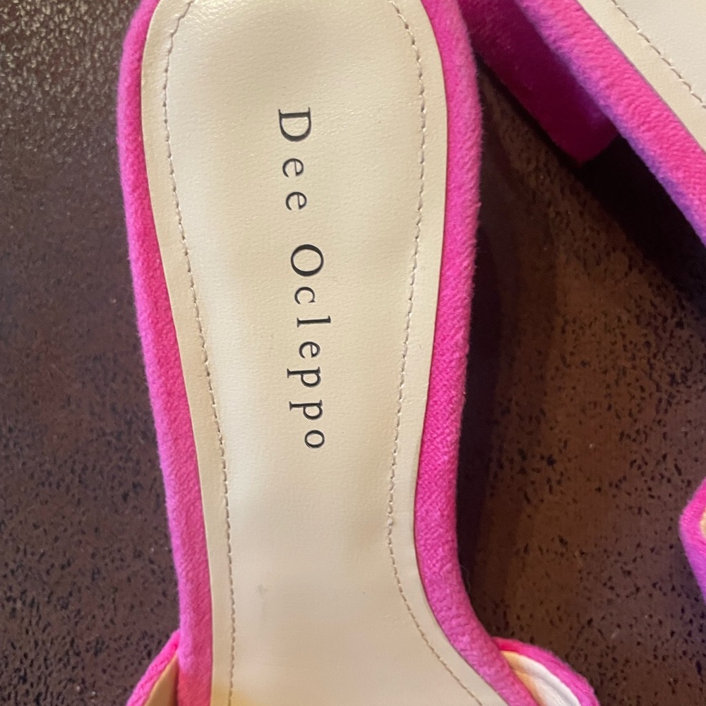 Dee Ocleppo Pink Dizzy Mules 6.5 - Picture 2 of 5
